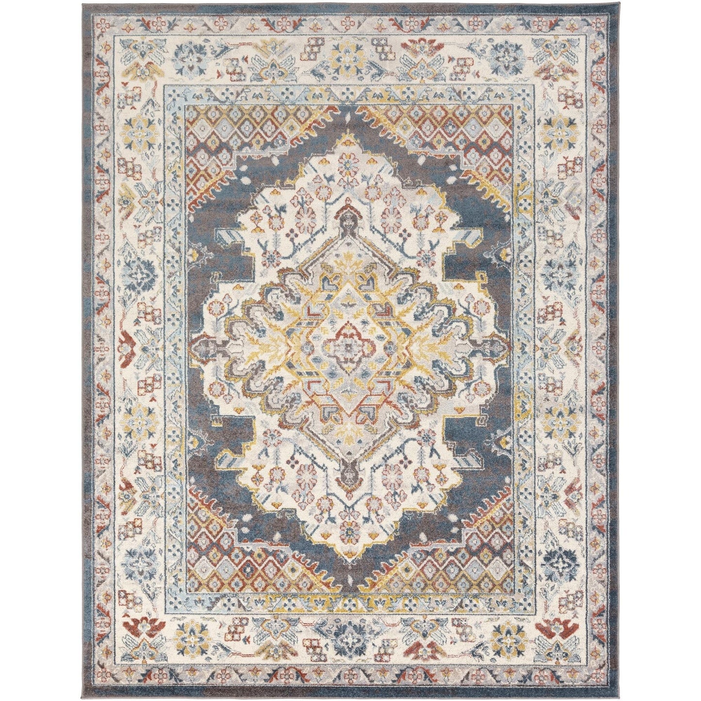 Livabliss Ankara Updated Traditional Medallion Area Rug