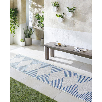 Livabliss Eagean Bohemian Diamond Outdoor Area Rug