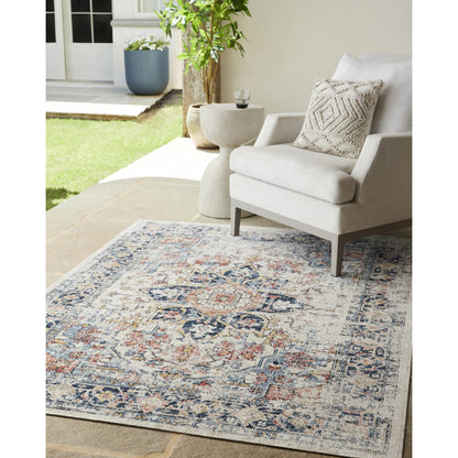 Livabliss Huntington Beach Updated Traditional Medallion Outdoor Area Rug