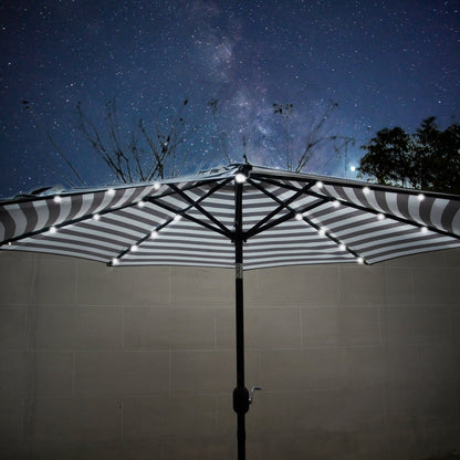 Lucent 9-foot Solar Led Lighted Patio Umbrella