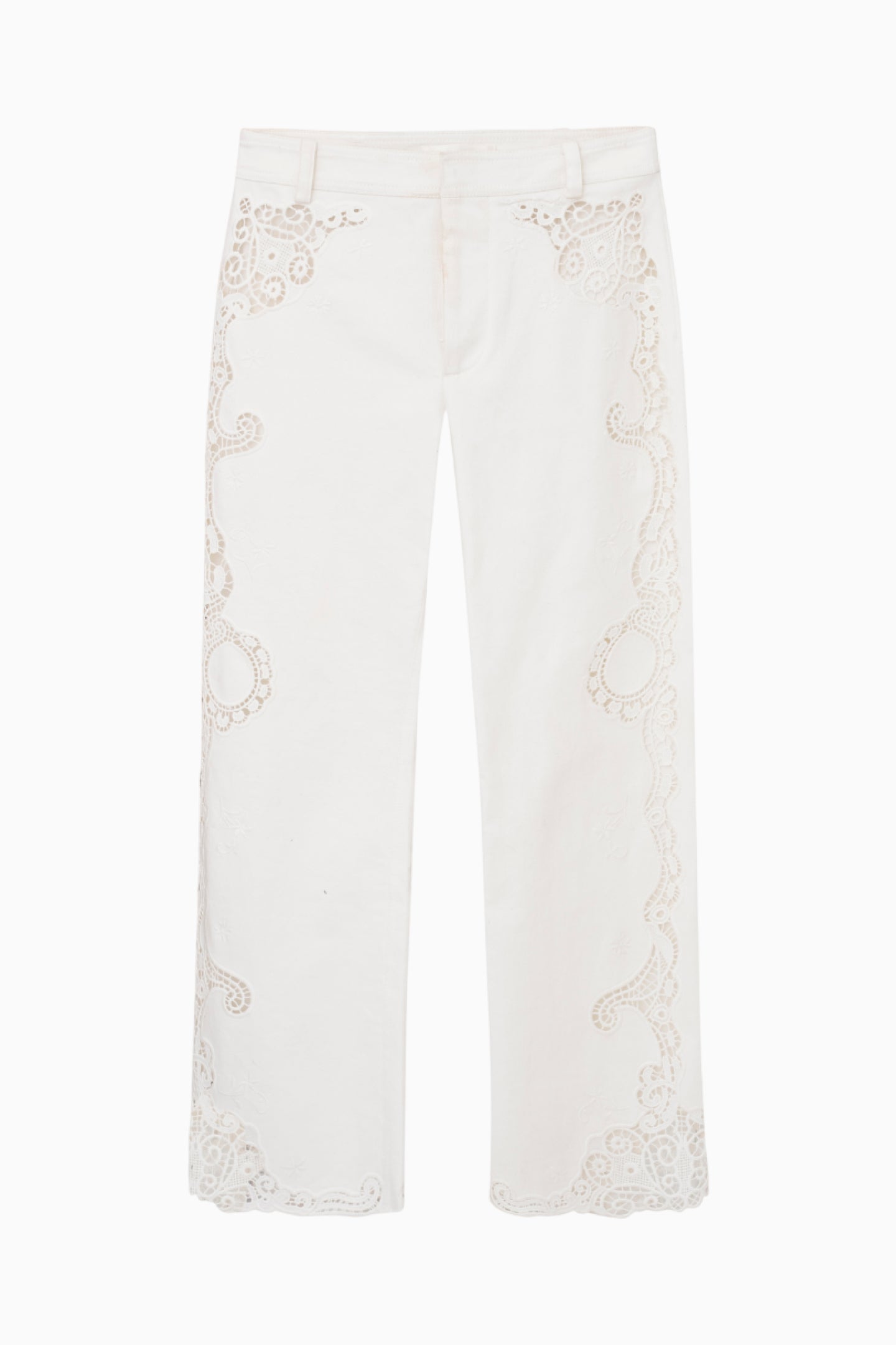 Pantalon court Maia à bordures crochetées