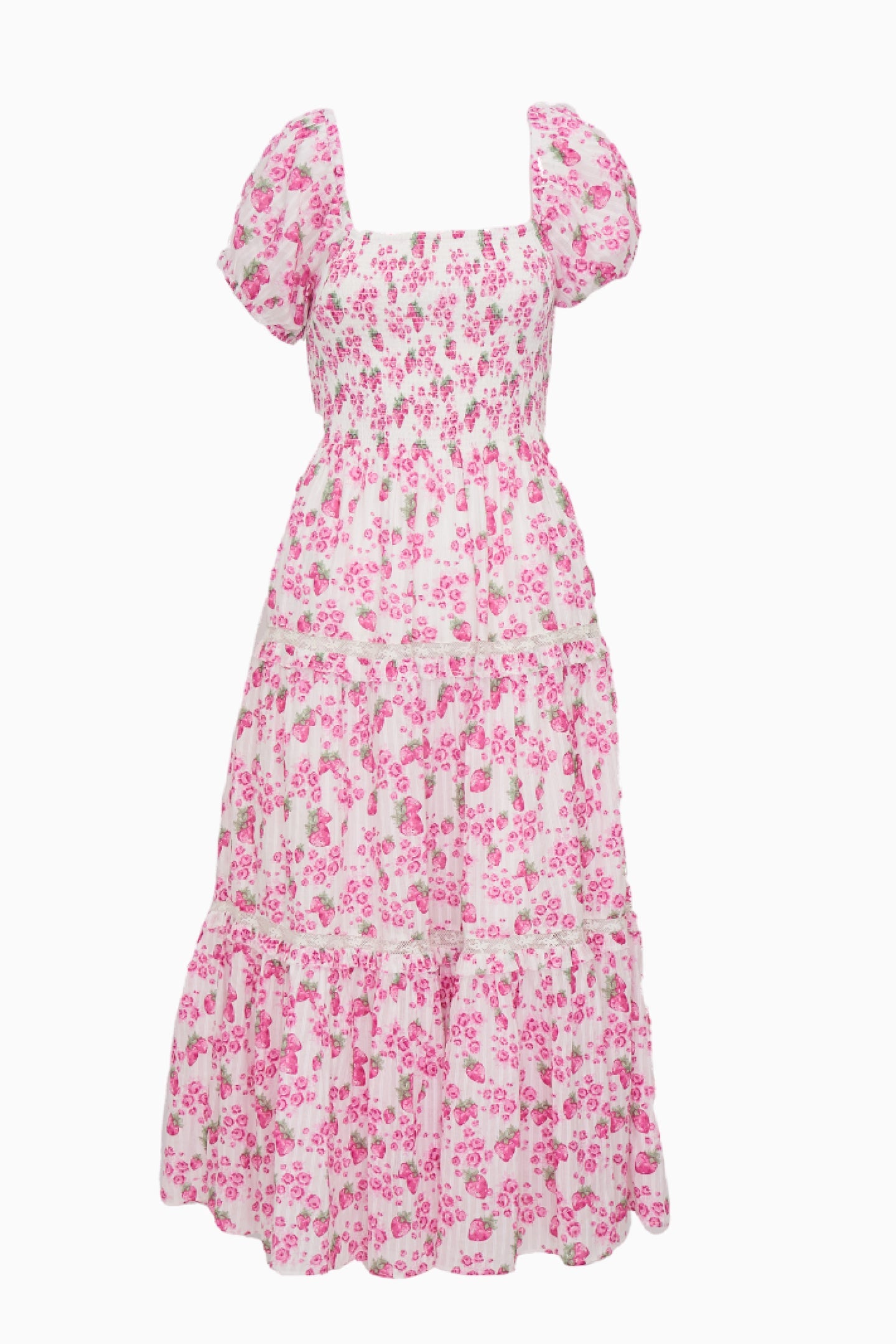 Robe mi-longue d'été à imprimé héritage Masie