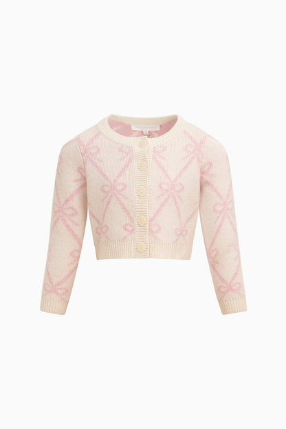 Cardigan en tricot à nœud pour bébé Marlowen