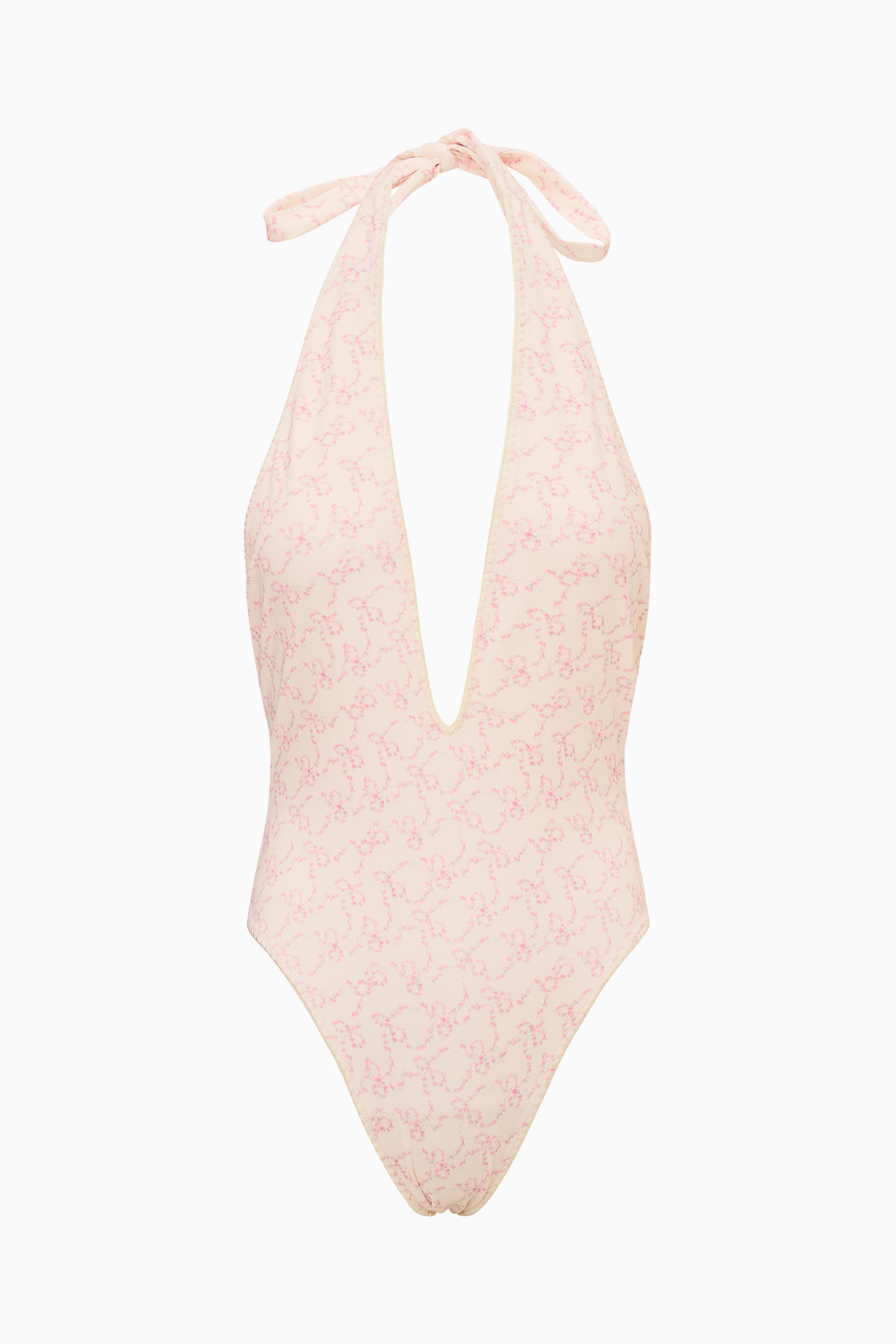Maillot de bain une pièce à imprimé floral et nœud Meegan
