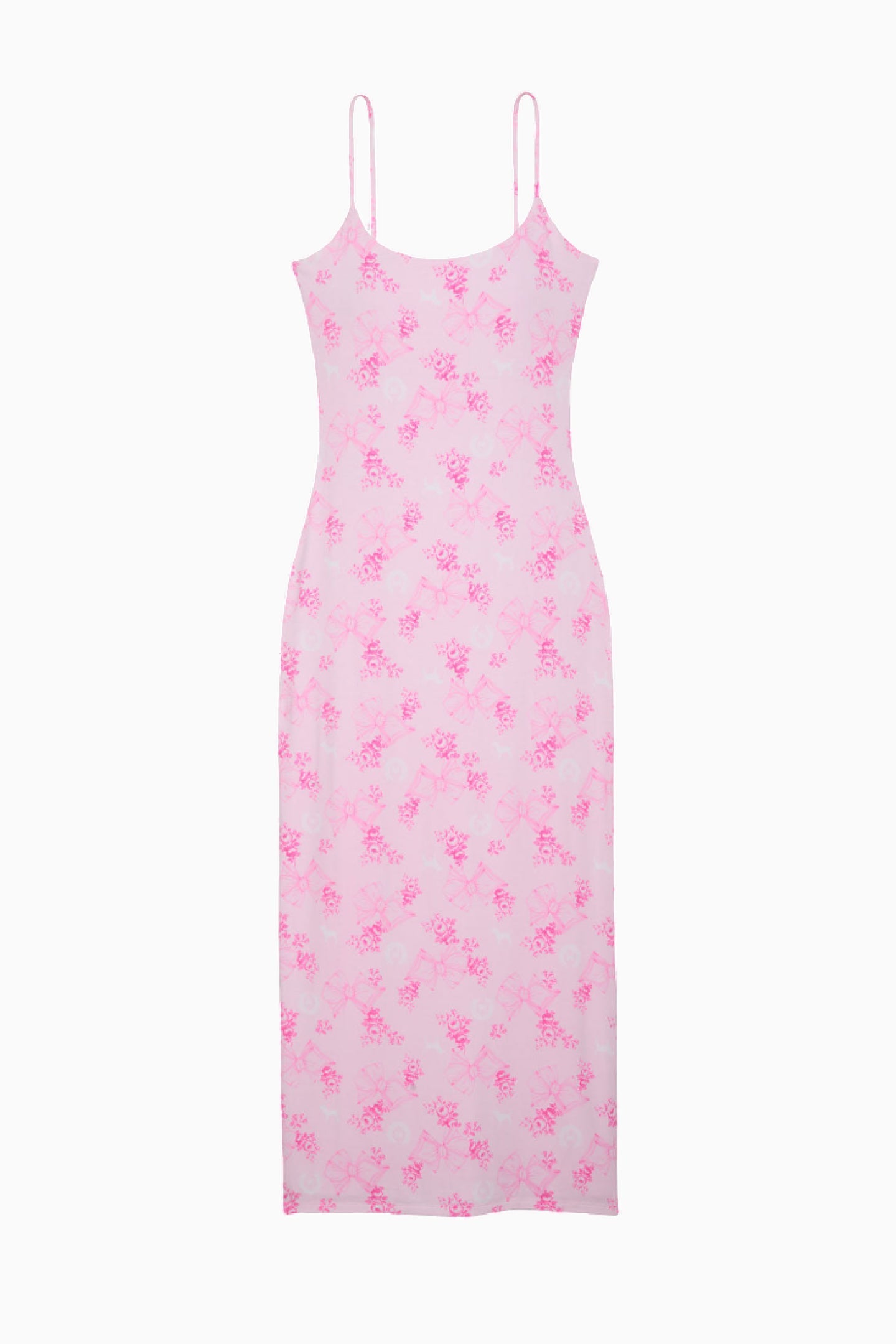 Robe mi-longue en modal Beaux Icons PINK x LoveShackFancy