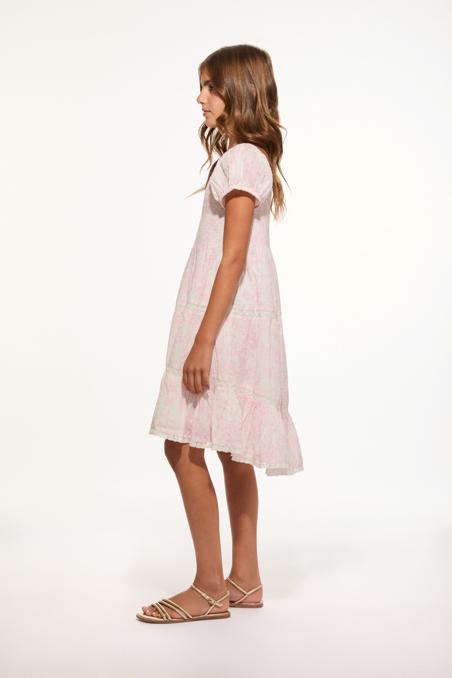Robe Muriella en coton imprimé toile pour fille