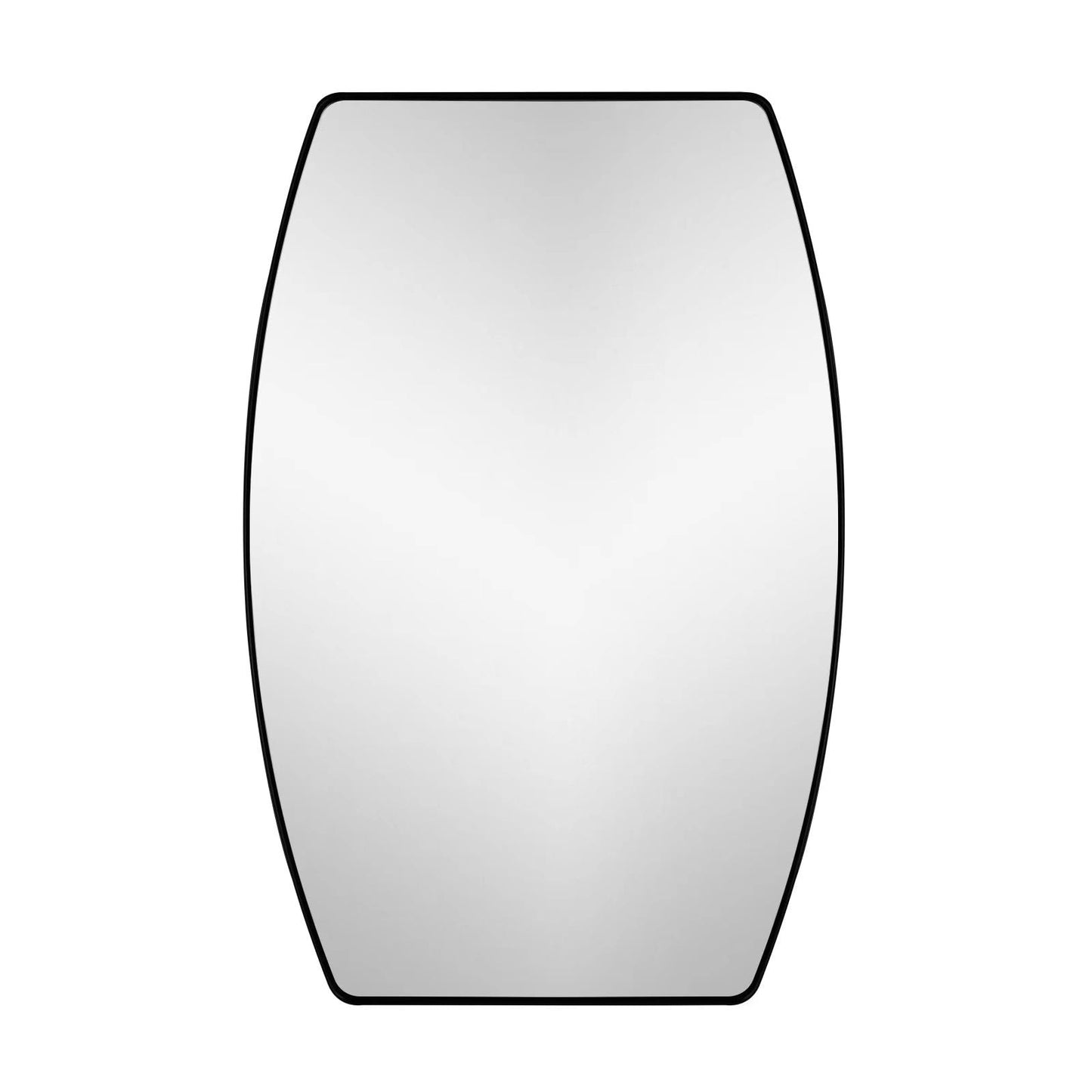 Miroir mural oblong en métal MacLuu