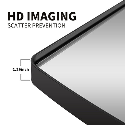 Miroir mural oblong en métal MacLuu