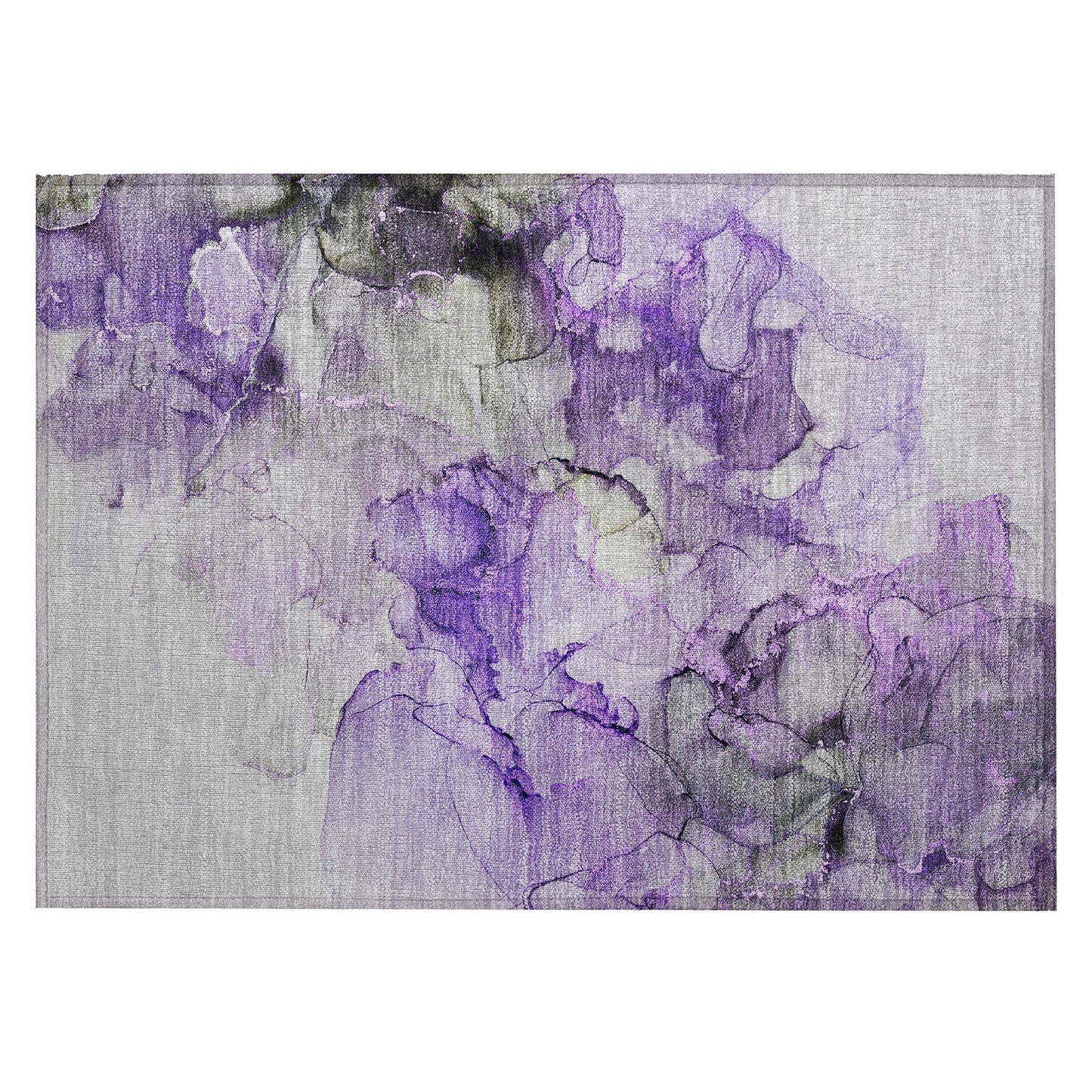 Machine Washable Indoor/ Outdoor Abstract Chantille Rug