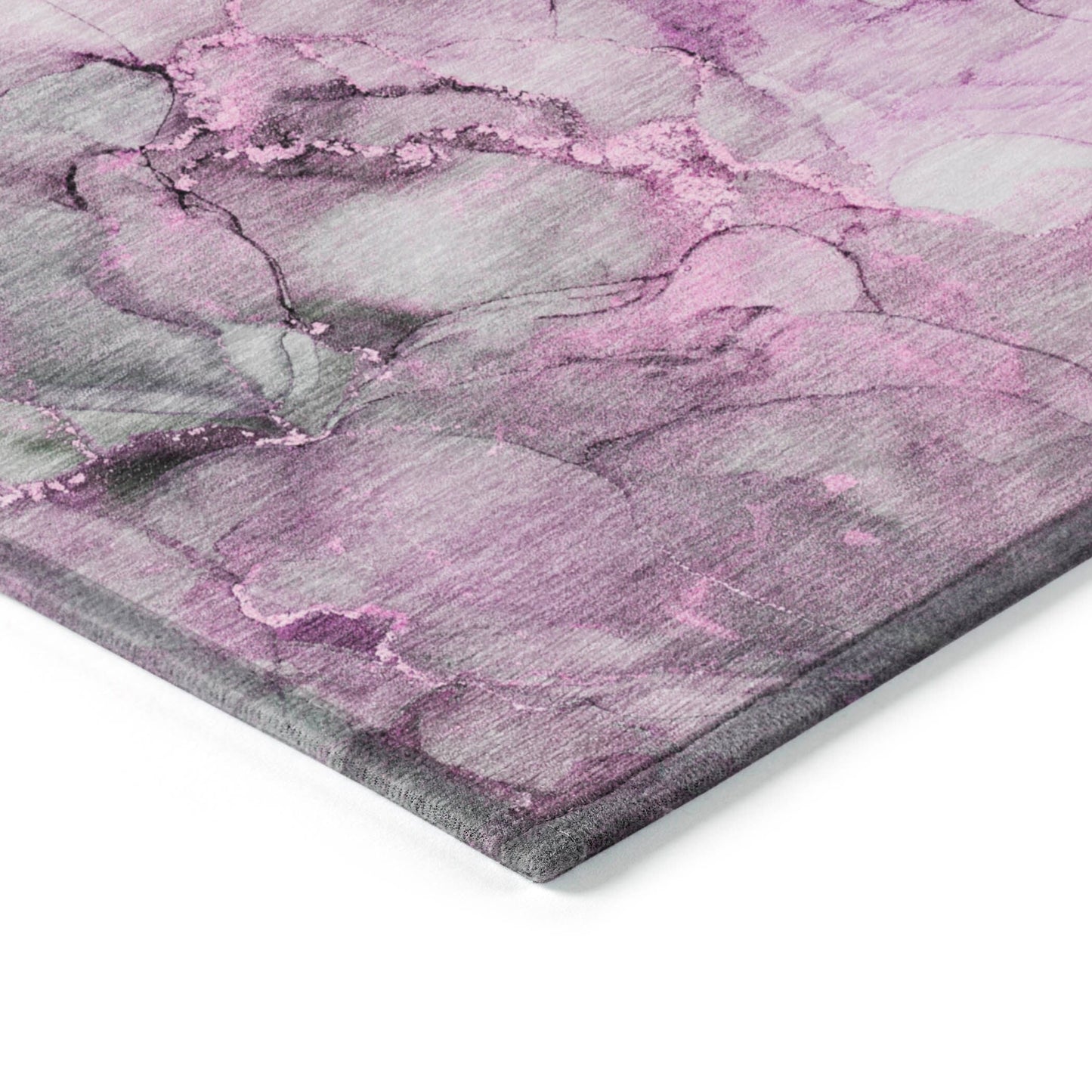 Machine Washable Indoor/ Outdoor Abstract Chantille Rug