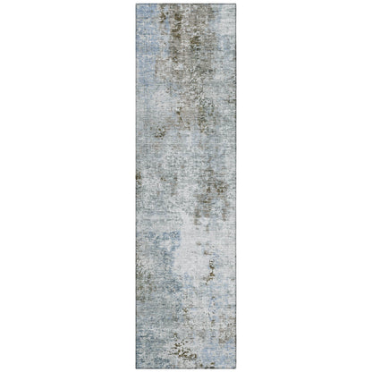 Machine Washable Indoor/ Outdoor Chantille Abstract Modern Rug