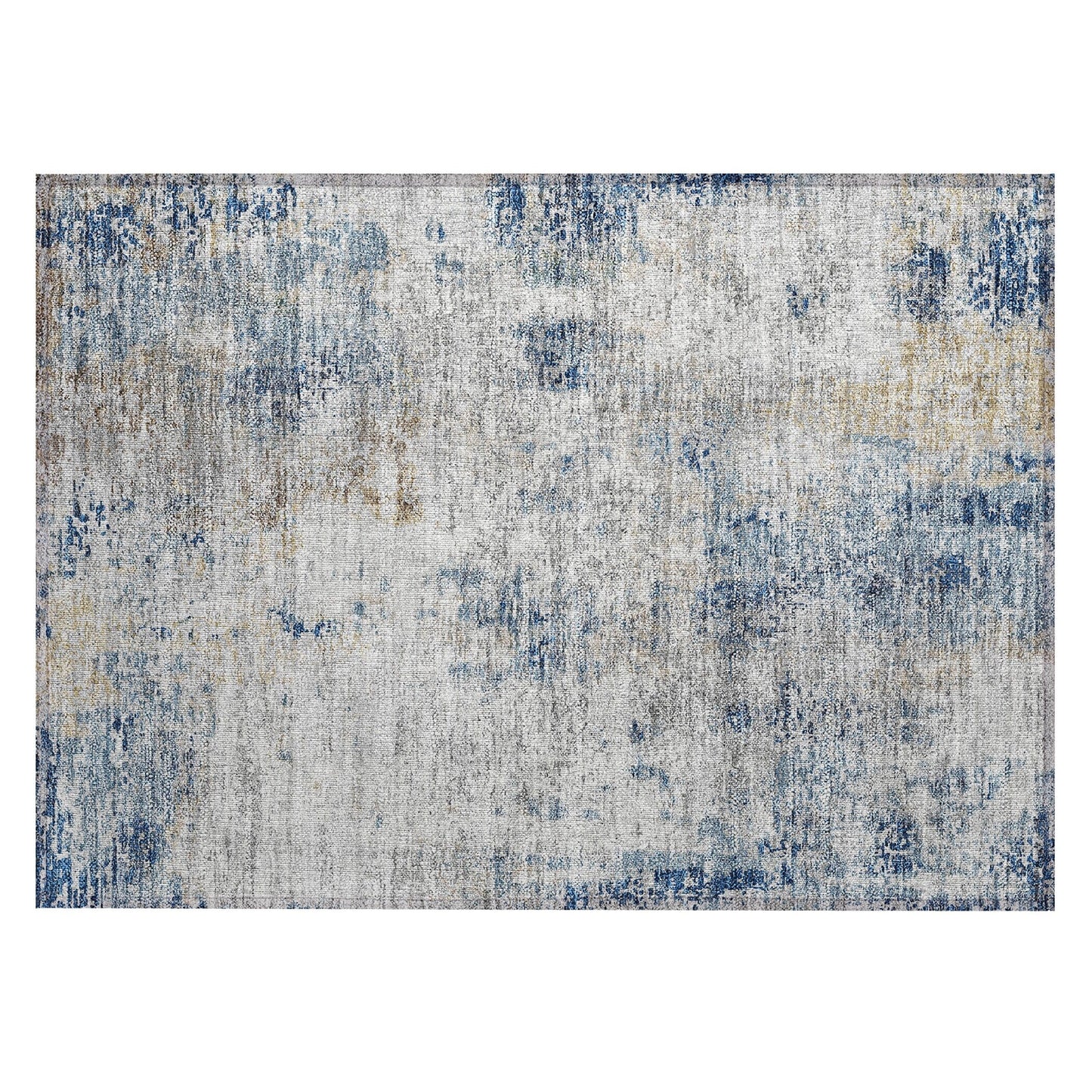 Machine Washable Indoor/ Outdoor Chantille Abstract Modern Rug