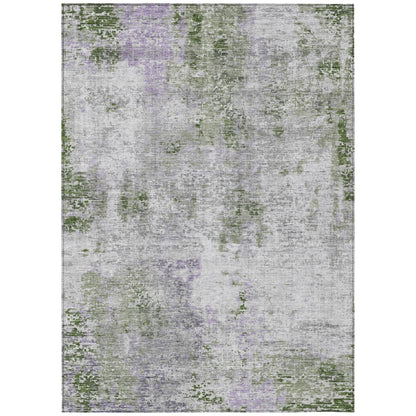Machine Washable Indoor/ Outdoor Chantille Abstract Modern Rug