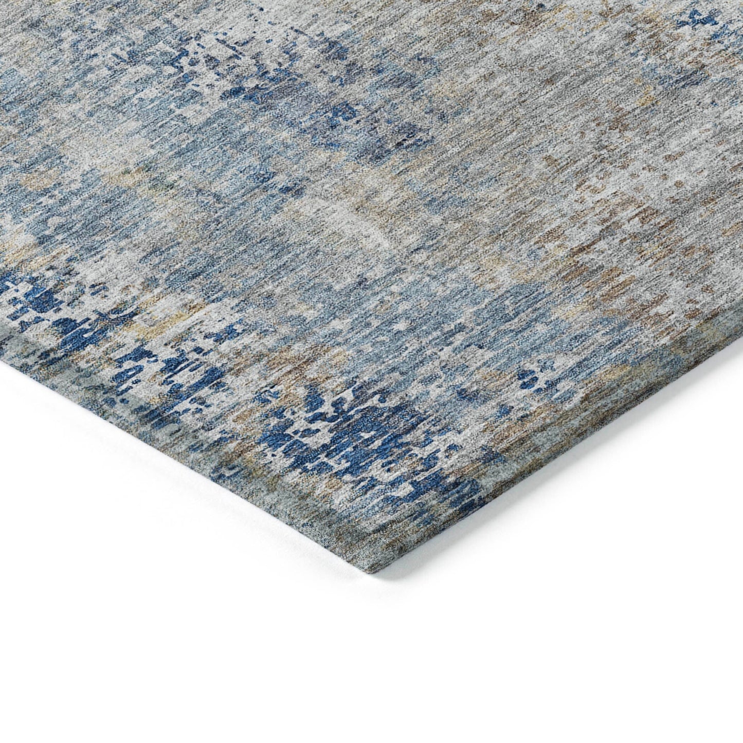 Machine Washable Indoor/ Outdoor Chantille Abstract Modern Rug