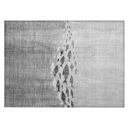 Machine Washable Indoor/ Outdoor Chantille Modern Sea Life Rug