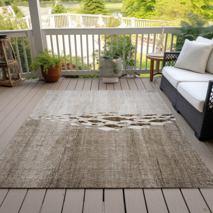 Machine Washable Indoor/ Outdoor Chantille Modern Sea Life Rug