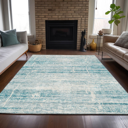 Machine Washable Indoor/ Outdoor Chantille Ombre Solid Rug
