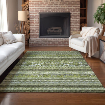 Machine Washable Indoor/ Outdoor Chantille Tribal Boho Rug