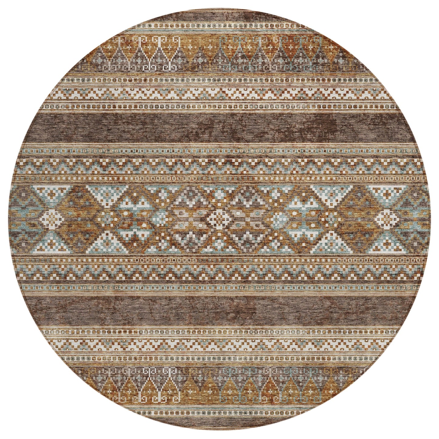 Machine Washable Indoor/ Outdoor Chantille Tribal Boho Rug