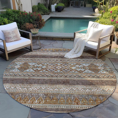 Machine Washable Indoor/ Outdoor Chantille Tribal Boho Rug