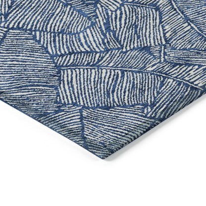 Machine Washable Indoor/ Outdoor Chantille Tropical Palm Rug