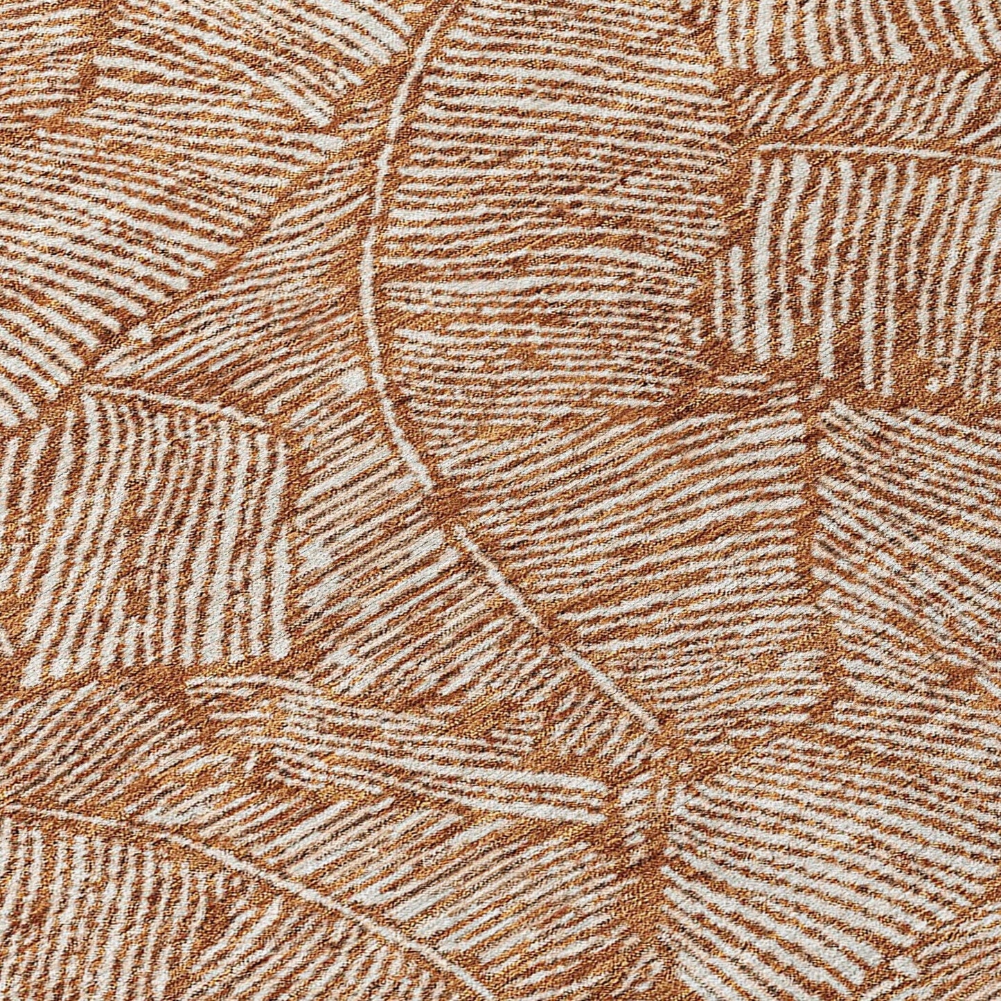 Machine Washable Indoor/ Outdoor Chantille Tropical Palm Rug