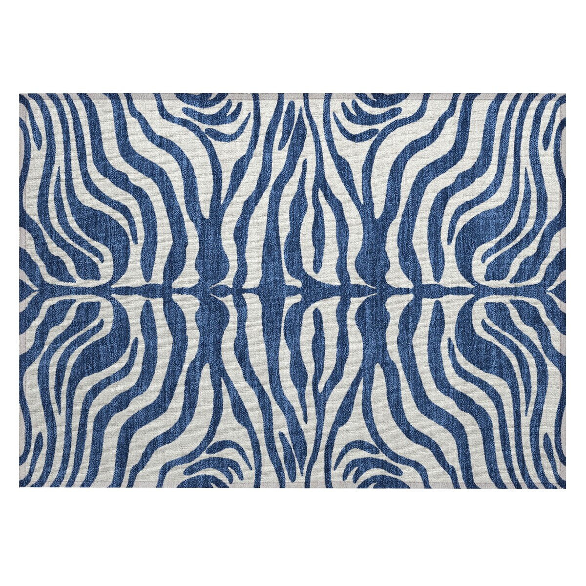 Machine Washable Indoor/ Outdoor Modern Animal Print Chantille Rug