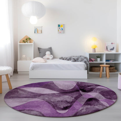 Machine Washable Indoor/ Outdoor Modern Chantille Rug