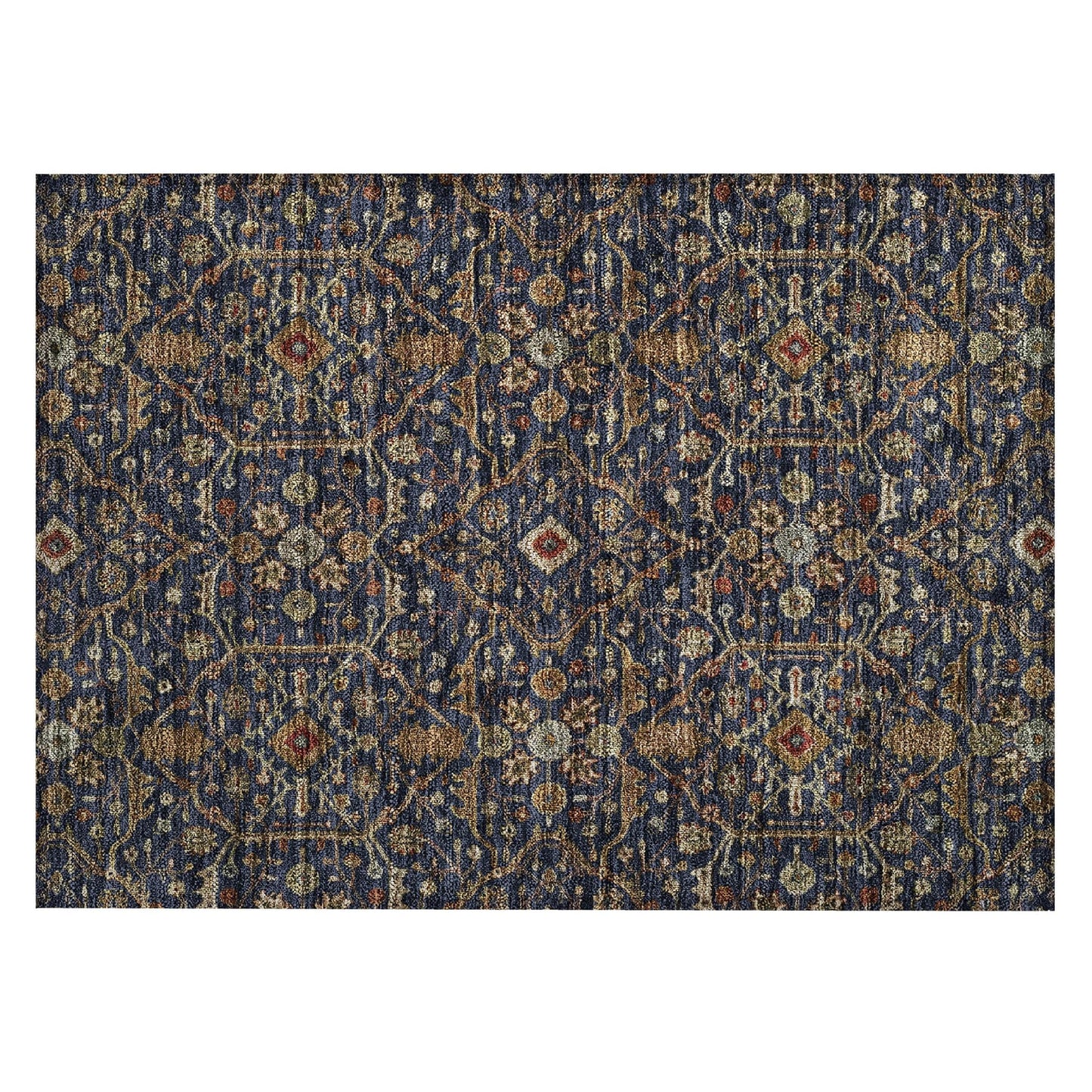 Machine Washable Indoor/ Outdoor Traditional Persian Chantille Rug