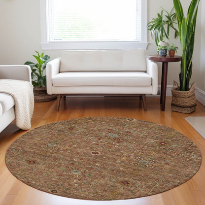 Machine Washable Indoor/ Outdoor Traditional Persian Chantille Rug