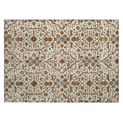 Machine Washable Indoor/ Outdoor Traditional Persian Chantille Rug
