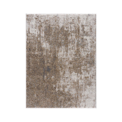 Madison Park Alexandria Grey/ Cream Cozy Shag Abstract Area Rug