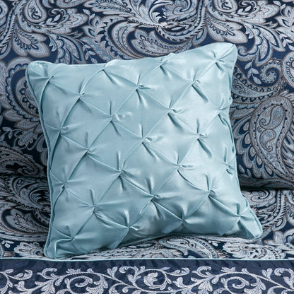 Madison Park Elaine Navy 7 Piece Jacquard Comforter Set