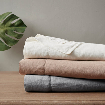 Madison Park Linen Blend 4PC Sheet Set