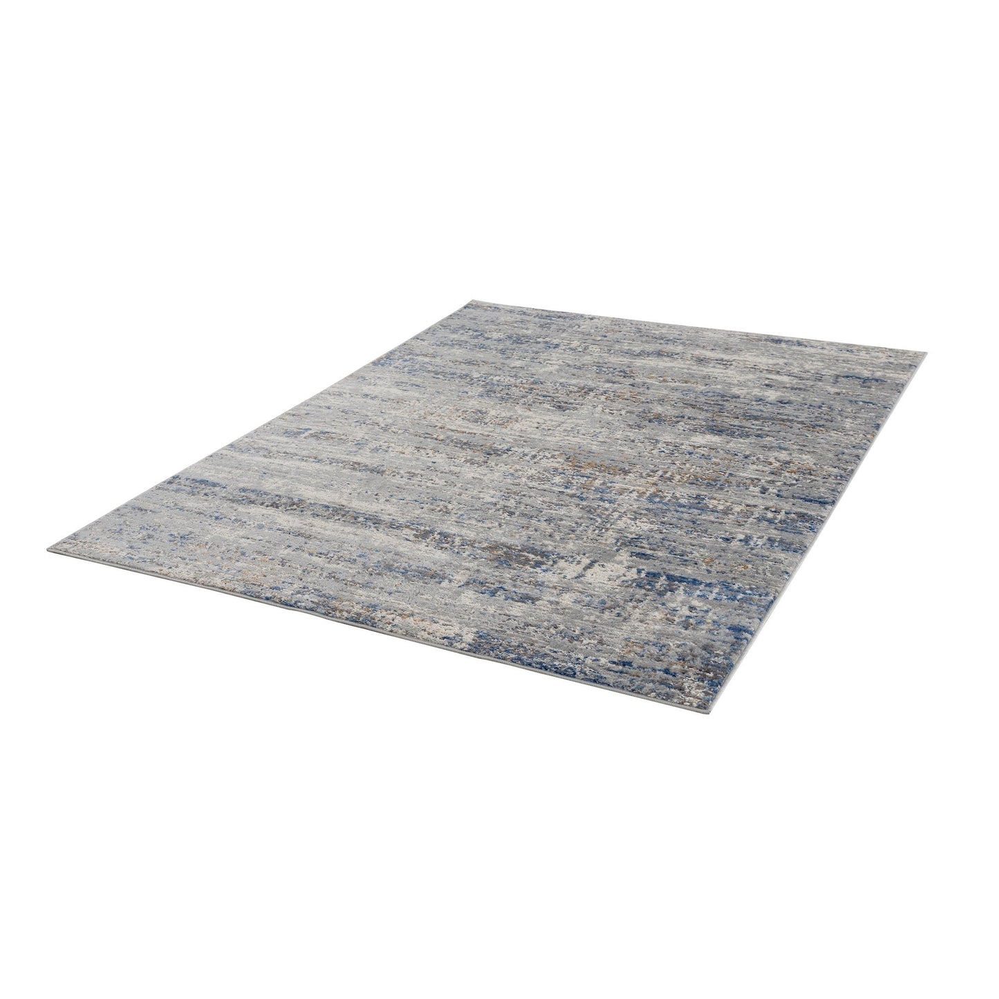Madison Park Marie Blue/ Cream Abstract Area Rug