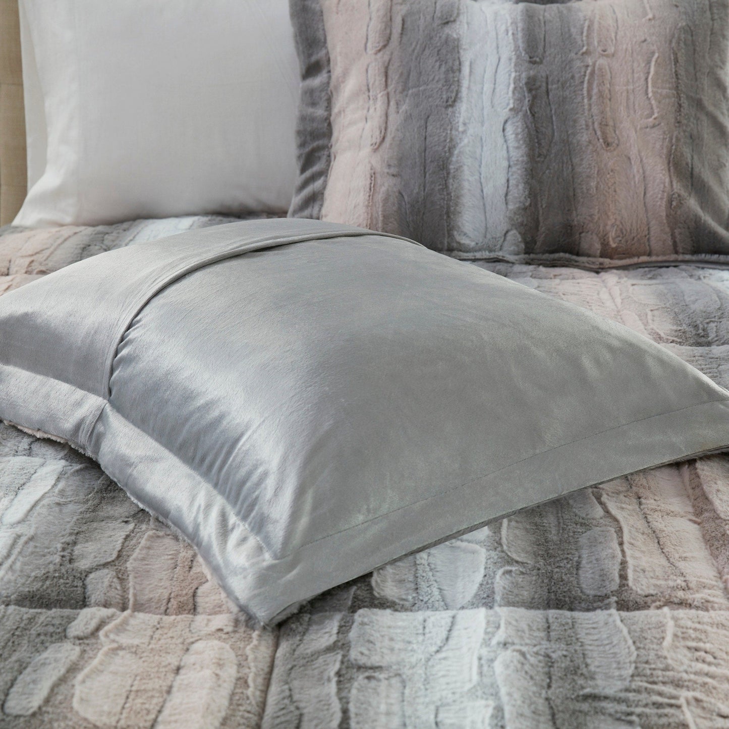 Madison Park Marselle Faux Fur Comforter Set