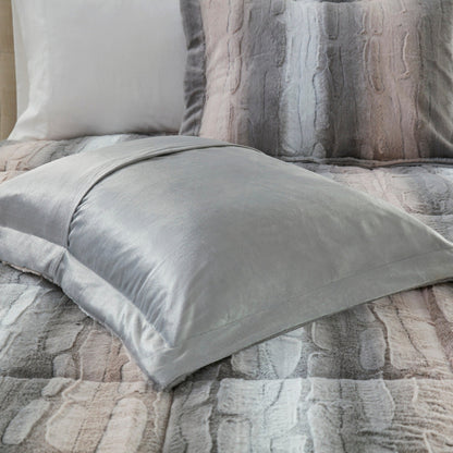 Madison Park Marselle Faux Fur Comforter Set