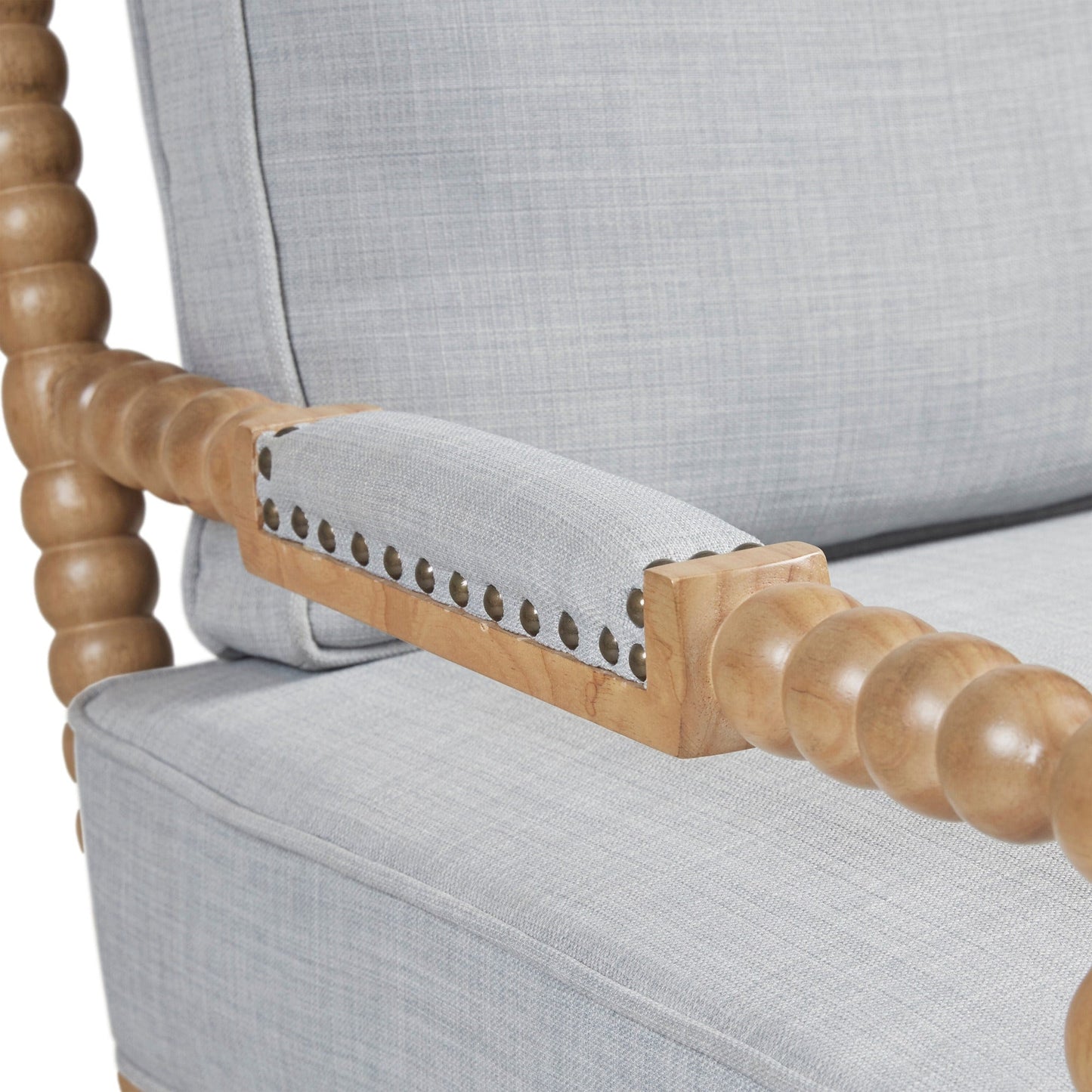 Fauteuil à cadre en bois tourné Madison Park Donohue