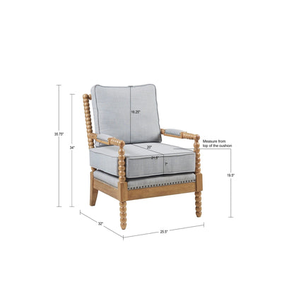 Fauteuil à cadre en bois tourné Madison Park Donohue