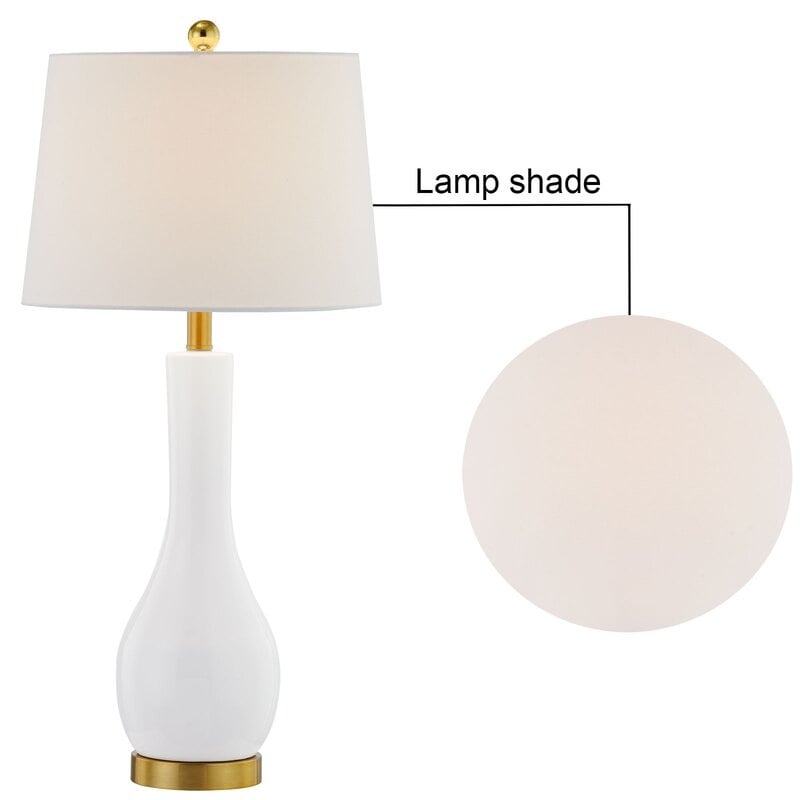 Ensemble de lampes de table en céramique 28,5 avec USB (lot de 2)