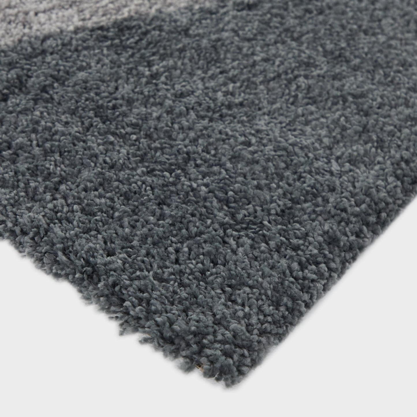 Merril Mid-century Modern Color Block Shag Area Rug