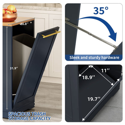 Meuble de rangement pour îlot de cuisine roulant Moasis de 53 pouces, chariot de cuisine mobile portable