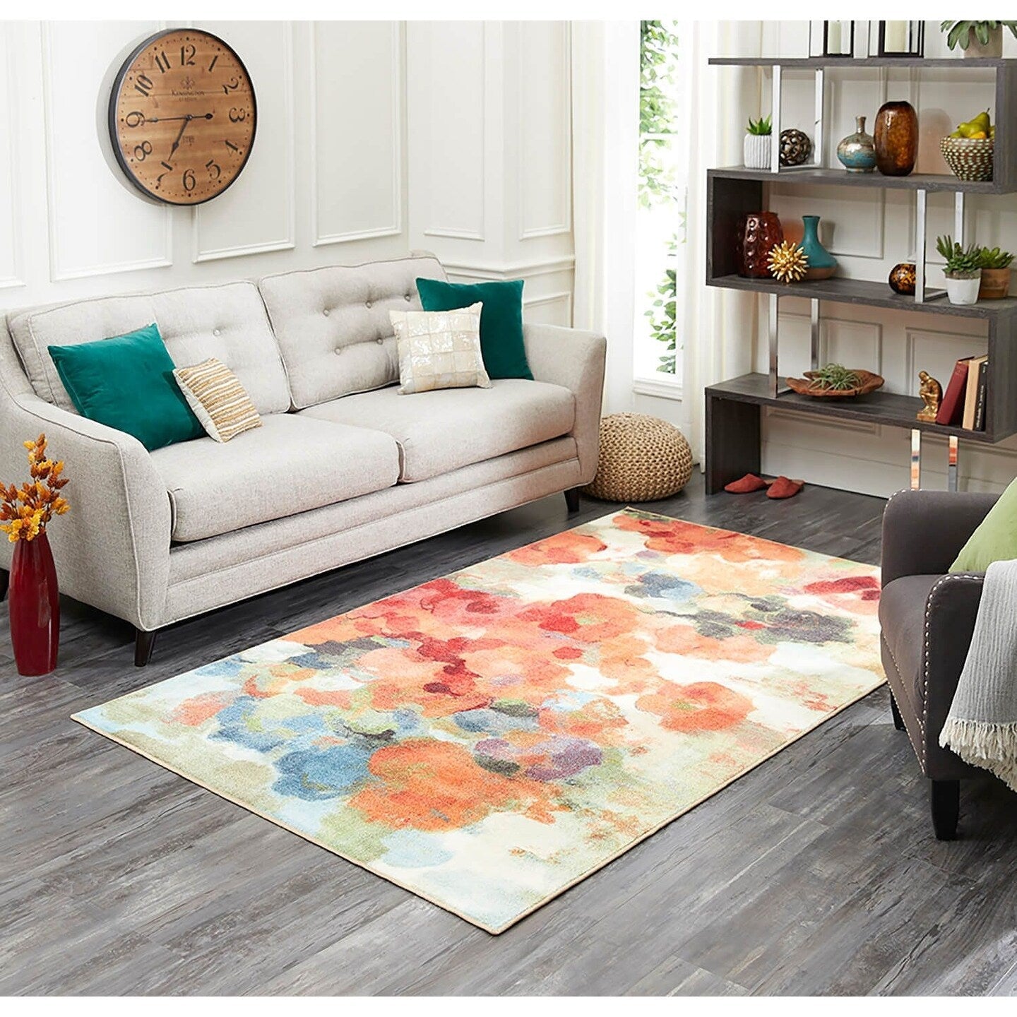 Mohawk Home Colorful Abstract Floral Garden Area Rug