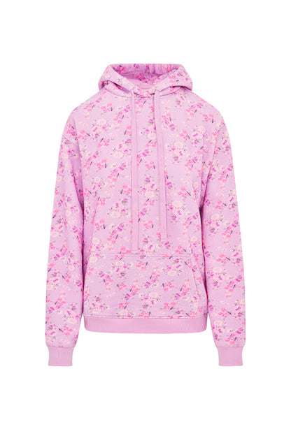 Sweat à capuche en coton à fleurs Nacova - HIBISCUS