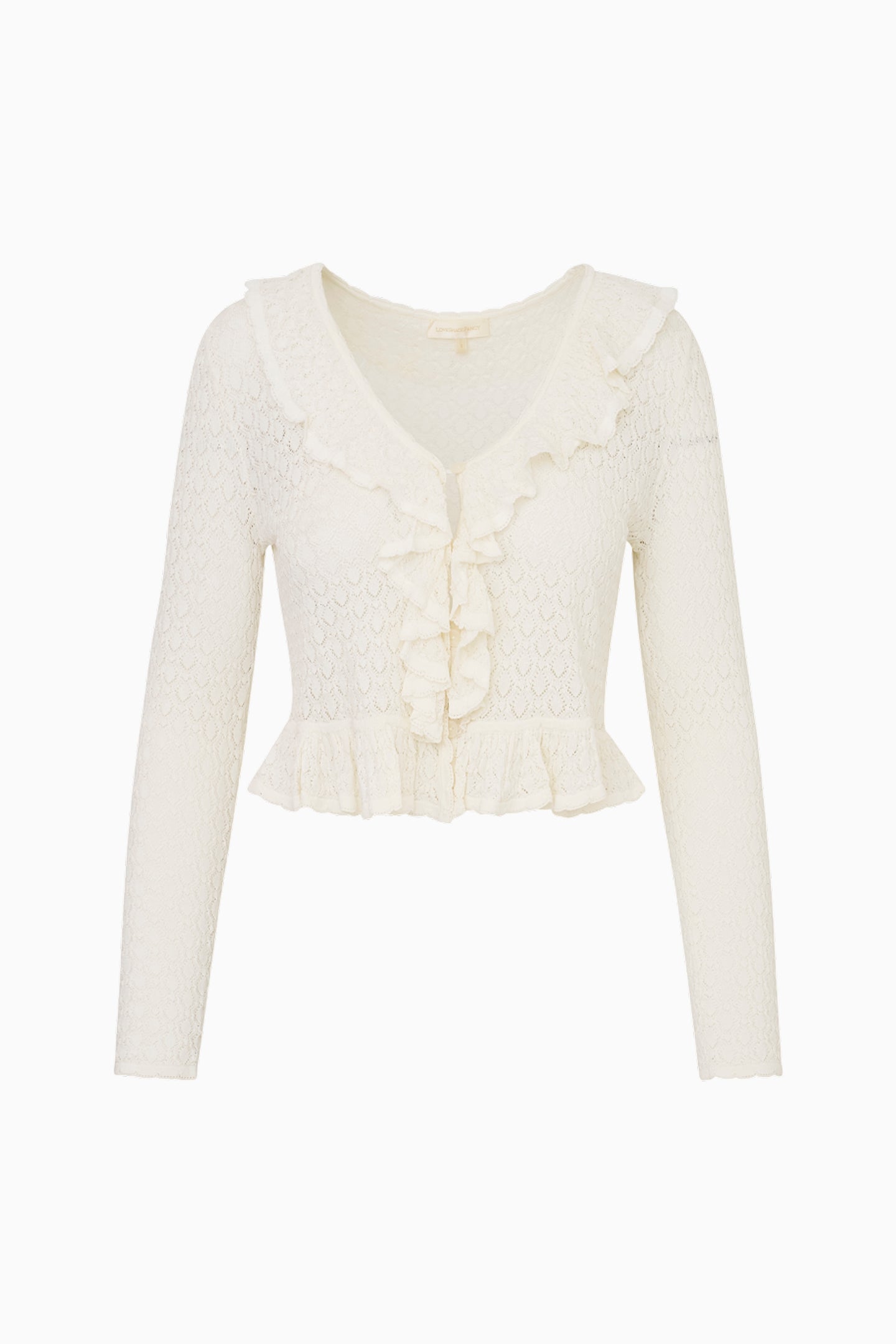 Cardigan en maille extensible Nilah - BLANC