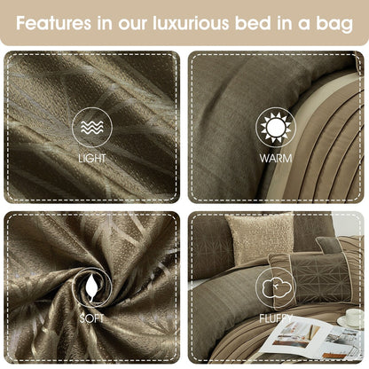 Nanshing Bryan 7 Piece Geometric Comforter Set