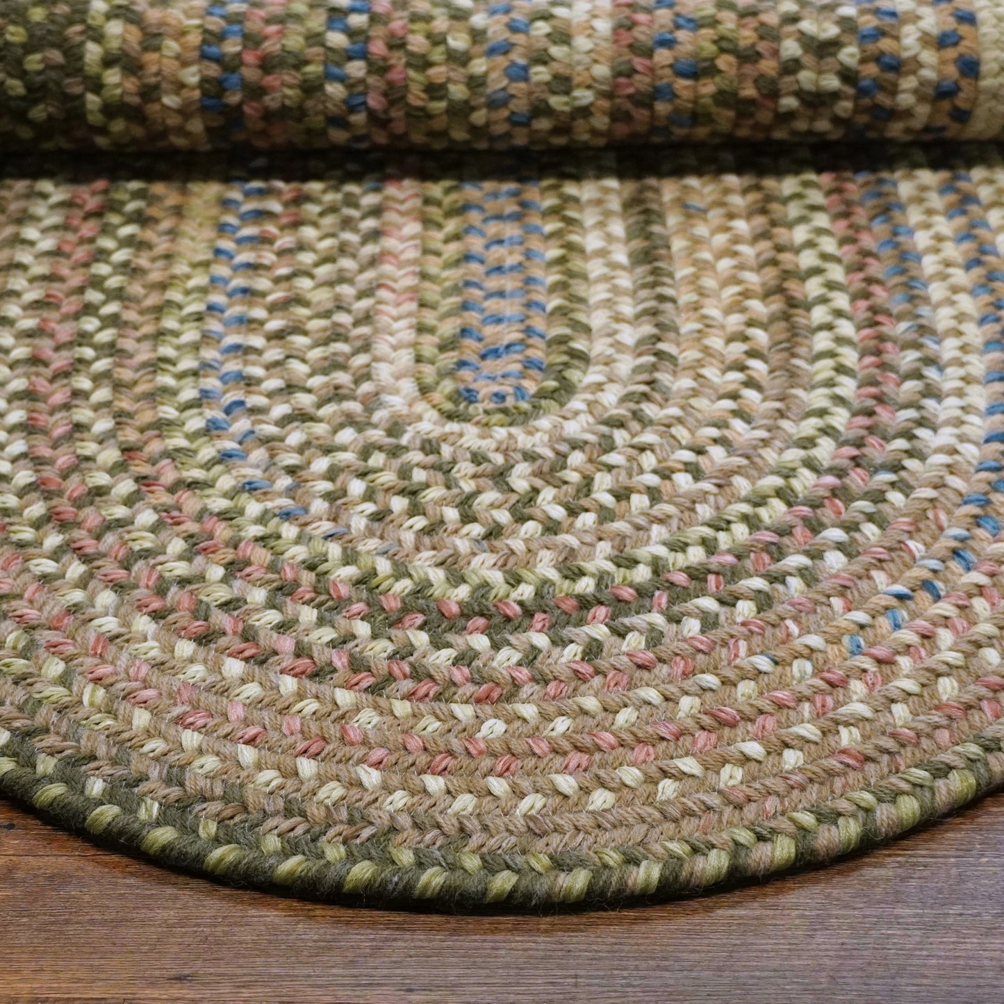 Colonial Mills New England Braid Multi Colored Wool Area Rug