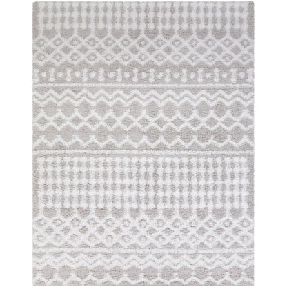 Livabliss Newton Geometric Moroccan Trellis Shag Area Rug