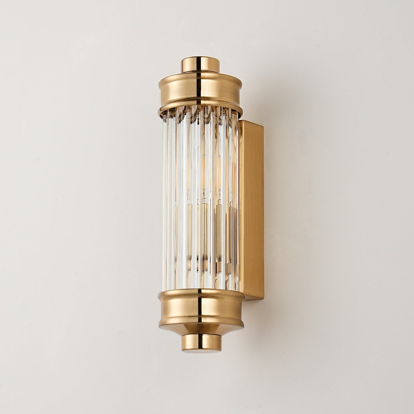 Nordic Postmodern Wall Sconce, European Wall Light in Simple Vintage Glass Crystal