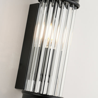 Nordic Postmodern Wall Sconce, European Wall Light in Simple Vintage Glass Crystal